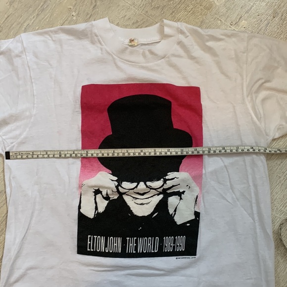 VINTAGE | Elton John 1989/90 Tour T-Shirt - Picture 7 of 9